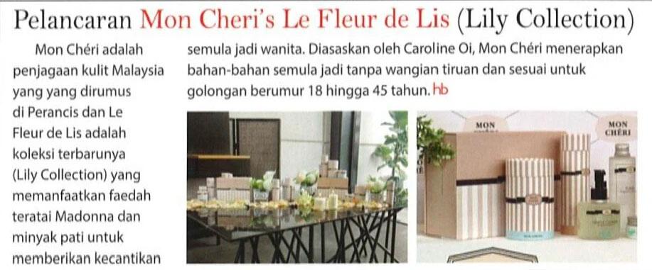 Pelancaran Mon Cheri’s Le Fleur de Lis – Lily Collection (Hijabista) - 1 January 2015 - Mon Chéri Esssentials
